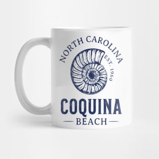 Coquina Beach, NC Summertime Vacationing Seashell Mug